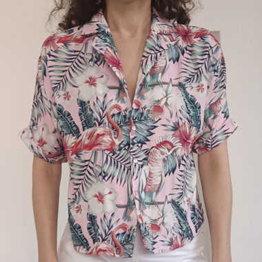 Sommerhemd aus Viscose Gr XS