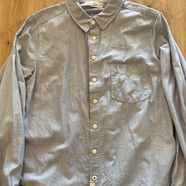Camicia blu con bottoni H&M