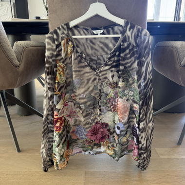 Blusa in seta da donna con fantasia Joyce&Girls