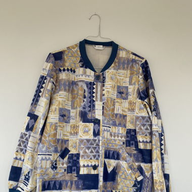 College jacket vintage print