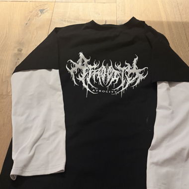 Longsleeve Bandshirt Nero/Bianco