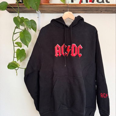Schwarzer AC/DC Hoodie Starworld Gr. L