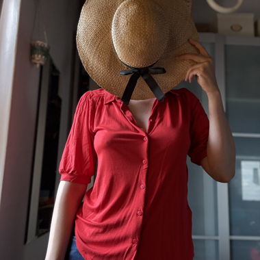 Red Short-Sleeve Shirt