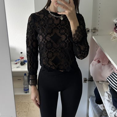 Black Lace Blouse
