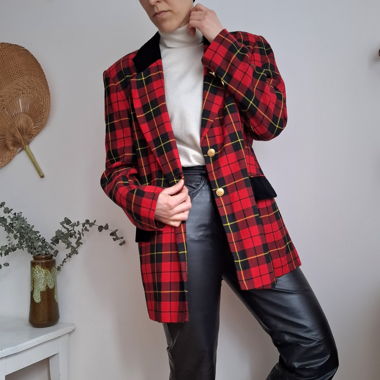 Vintage tartan blazer
