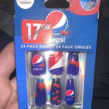Faux ongles Pepsi