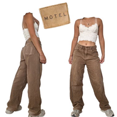 Motel brown washed out Jeans