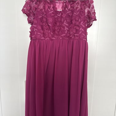 Fuchsia Lace Dress