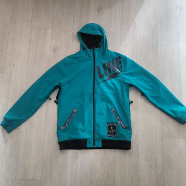 Veste à capuche LINE turquoise