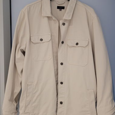 Jeansjacke in Creme – Grösse XL (Manor)