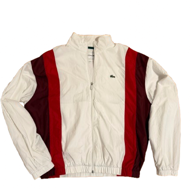 Veste d'entraînement Lacoste blanche rouge