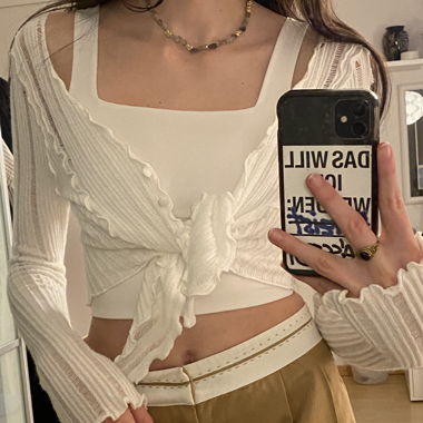 cropped cardigan