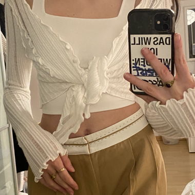 cropped cardigan