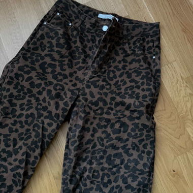 Pantalon leopard marron