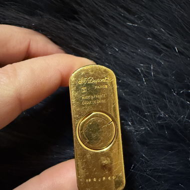 Accendino S.T. Dupont Paris oro e nero