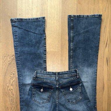 Blue bootcut jeans