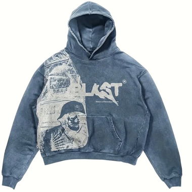 Blue hoodie