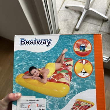 Luftmatratze Pizza