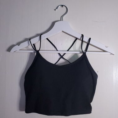 Débardeur crop top noir