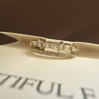 goldener Ring Gr. 54