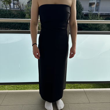 Black Off-Shoulder Maxi Dress