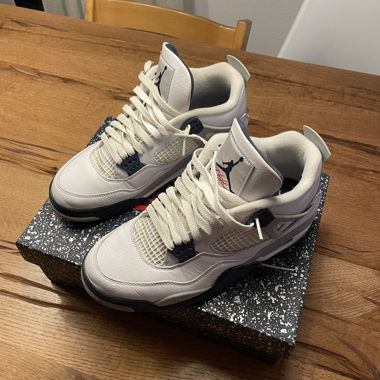 Air Jordan 4 Retro Blanc/Nuit Marine