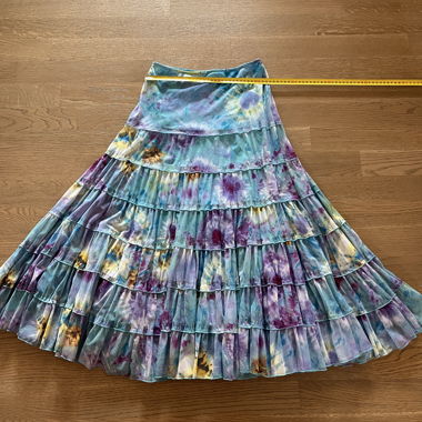 Colorful Pleated Skirt Ibiza Style