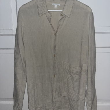 Blusa COS color crema in cotone