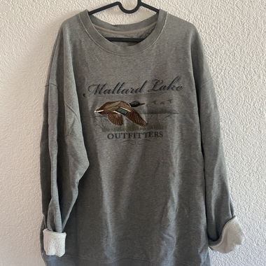 Grey Mallard Lake Sweater