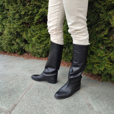 Black Leather Boots