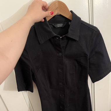 Robe en jeans noire