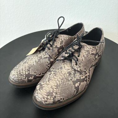 Scarpe Stringate Stampa Serpente