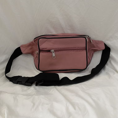 Pinke Leder Bauchtasche