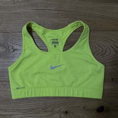 Reggiseno sportivo Nike Pro Dri-FIT giallo neon 
