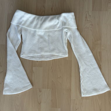 White Top With Bare Shoulders