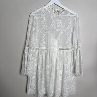 Abito tunica in pizzo Zara Woman