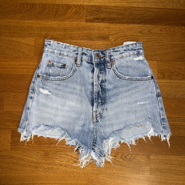 Shorts in jeans ZARA blu chiaro EUR 34