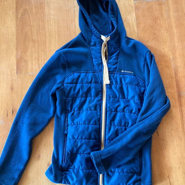Quechua blue hooded jacket