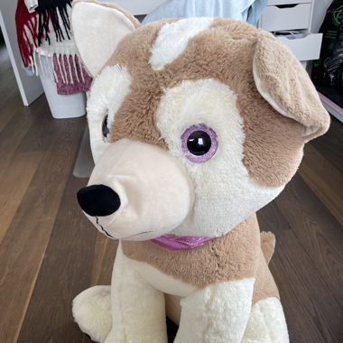 Grosser Plüschtier Hund 80cm gross