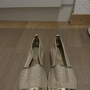 Espadrilles dorées 
