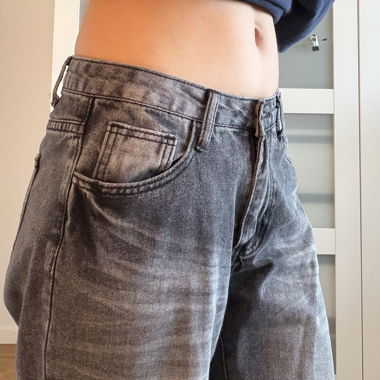 Graue Baggy Jeans