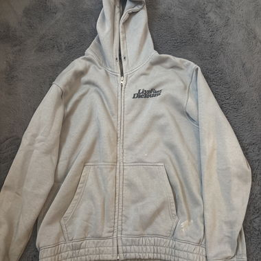 Graue Zip-Hoodie