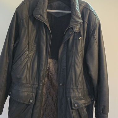 Manteau en cuir vintage C and A