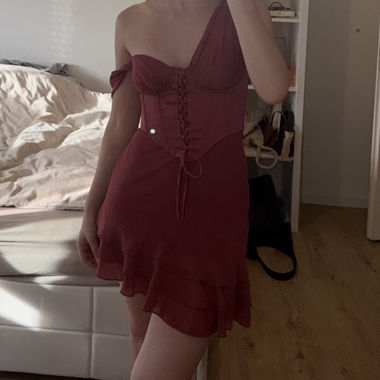 Mini abito rosa