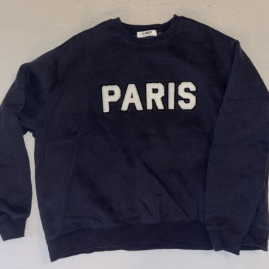 Felpa oversize blu navy