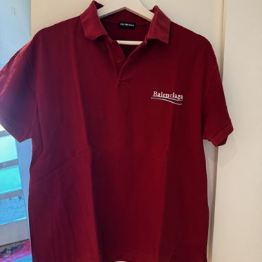 Polo Balenciaga rouge XS