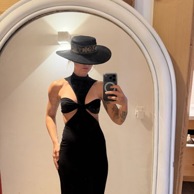 ASOS black maxi dress