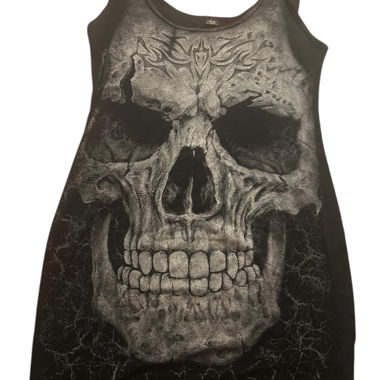 Schwarzes Skull Tank Top