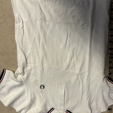 White Fred Perry Polo