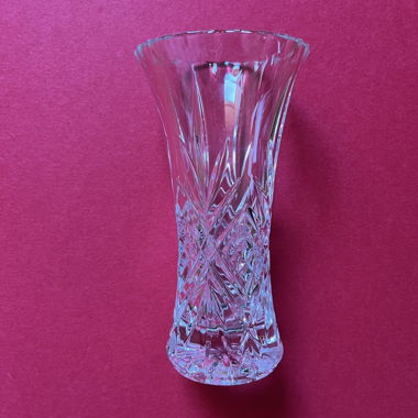 Kristallvase mit Schliff